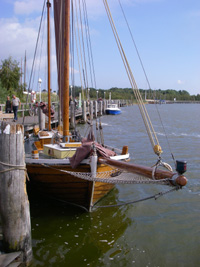 Zeesboot in Zingster haven (bodden)